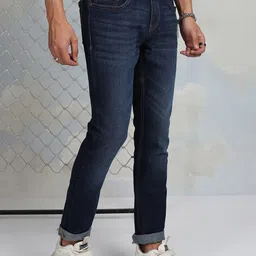 HIGHLANDER Men Slim Fit Light Fade Clean Look Cotton Stretchable Jeans image 5