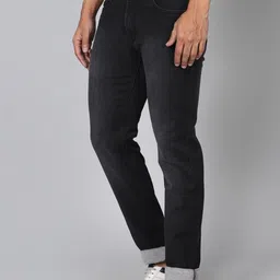 RJ Denim Men Slim Fit Highly Distressed Light Fade Stretchable Jeans image 2