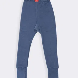 Lux Cottswool Boys Pack Of 2 Blue Solid Cotton Thermal Bottoms image 3