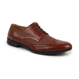 FAUSTO Men Leather Formal Brogues image 5