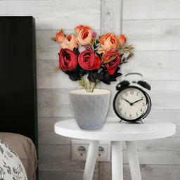 ARTSY Maroon Peony Artificial Flower With Pot image 2