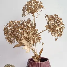 Art Street Beige 2 Pieces Hydrangea Vibrurnum Flower image 2