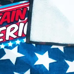 YK Red Captain America Printed 400 GSM  Bath Towel image 3