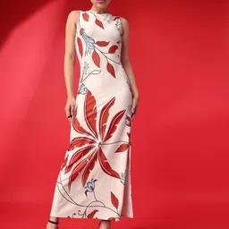 purvaja Women Bodycon Beige Maxi/Full Length Dress-picture-42