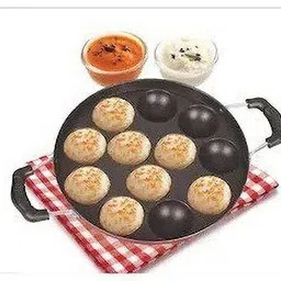 hriday PP-ALUMNM-Paniarakkal-7457 Paniarakkal with Lid 1 L capacity 24 cm diameter image 2