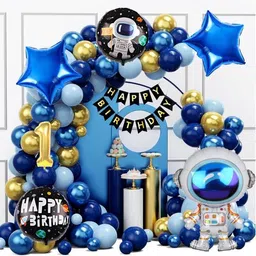 groovy dudz Astronaut Theme 1st Birthday Decoration Kit image 1