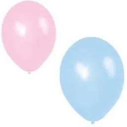 giftzadda Solid Blue & Pink Metallic Balloons Kit For Birthday Anniversary Decoration - 50Pcs Balloon image 2