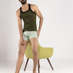 onexa Men's Super Combed Cotton Square Neck Sports Vest All Day Comfort Fit Innerwear Men Vest image 2