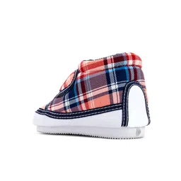 Khadims Boys Blue Checked Sneakers image 3