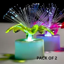 rpastore LED Fiber Optic Flower Candle Lamp – Color Decorative Night Light( Pack of 2) Night Lamp-picture-13