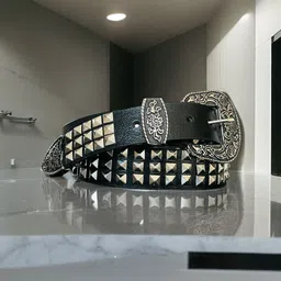 malikbelt Men Casual, Evening, Party, Formal Black Genuine Leather Belt-picture-13