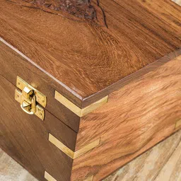 WHITEWHALE Brown Wooden Multi Utility Storage Organiser image 4