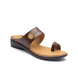 AROOM Embellished Leather One Toe Flats image 5