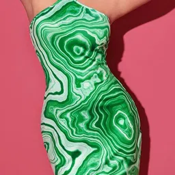 TANDUL Abstract Print Bodycon Dress image 2
