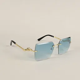 IDOR Unisex Square Sunglasses With UV Protected Lens IDOR-7566-C6 image 2