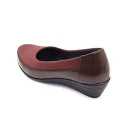 Cindy Round Toe Wedge Heeled Pumps image 2