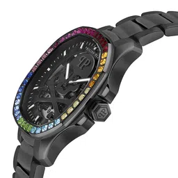 PHILIPP PLEIN Men Embellished Dial & Stainless Steel Analogue Automatic Watch PWRAA0823 image 3
