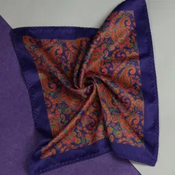 Tossido Men Paisley Printed Pocket Square image 4