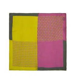 CHOKORE Men Printed Pure Satin Silk Pocket Square image 3