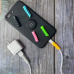 5teknova Highly Flexible Silicone Cable Protector Charger Spring Cable AZQ4 Cable Protector-picture-41