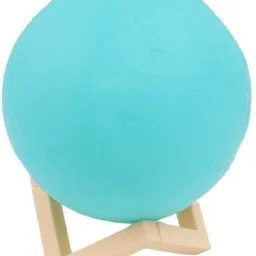 deodap Moon Night Lamp with Blue Glow and Plastic Stand – Decorative Light Table Lamp image 4