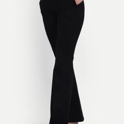 Next One Women Smart Flared High-Rise Easy Wash Formal Trousers image 4