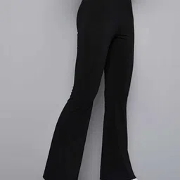 Next One Women Smart Flared High-Rise Easy Wash Bootcut Trousers image 2