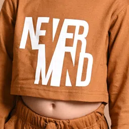 LilPicks Girls Beige & White Printed Top with Trouser image 3