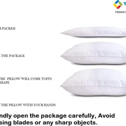 ypoloipo LUXURY Polyester Fibre Solid Sleeping Pillow Pack of 1 image 4