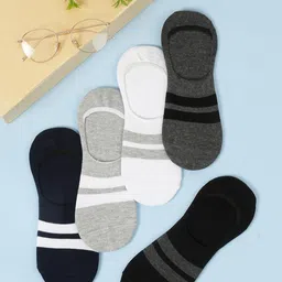 LOUIS STITCH Men Pack Of 5 Patterned Antibacterial Shoe Liners image 3