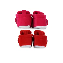 BAESD Infants Set Of 2 Anti-Skid Velvet Booties image 2