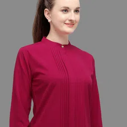 Kinjo Band Collar Top With Skirt image 2