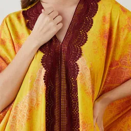 The Kaftan Company Floral Printed Maxi Kaftan Nightdress image 2