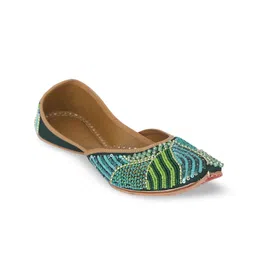 NR By Nidhi Rathi Embellished Ethnic Mojaris image 4