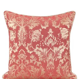 Home Red Printed Self Design Square Cushion Covers image 2