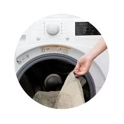 Pink Parrot Yellow & White 2 Pieces Geometric Printed Square Cushion Covers image 3