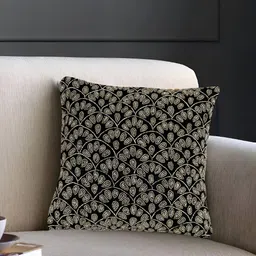 YWULY Black & White Embellished Square Cushion Cover image 4