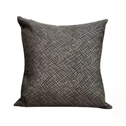 Good Vibes Grey & Gold-Toned 5 Pieces Ethnic Motifs Square Cushion Covers image 2