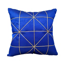 Good Vibes White & Blue 5 Pieces Geometric Square Cushion Covers image 5