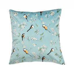 BIGGER FISH Blue Black 5 Pieces Square Cushion Covers image 2