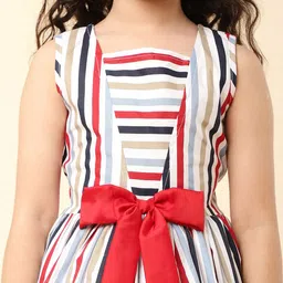 a.t.u.n. A T U N Multicoloured Striped Dress image 4