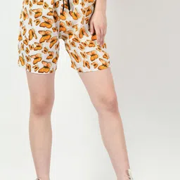 BAESD Women Pack Of 3 Striped High-Rise Regular Shorts image 3