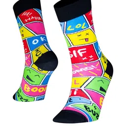 Papa Socks Printed Anti Bacterial Calf Length Socks image 2