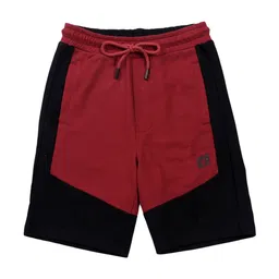 Gini and Jony Boys Colourblocked Mid Rise Cotton Shorts image 3