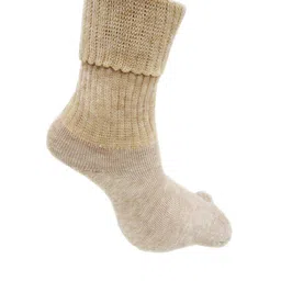 RC. ROYAL CLASS Women Pack Of 3 Beige Solid Calf Length Woolen Socks image 2