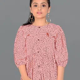 BAESD Floral Print Crepe Fit & Flare Dress image 2