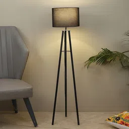TU CASA Black Cylindrical Shaped Floor Lamp image 2