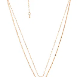 AIKA BY MINUTIAE Brass Rose Gold-Plated Layered Minimal Chain image 3