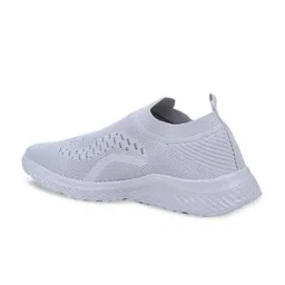 ASIAN Men Grey Woven Design Slip-On Sneakers image 3