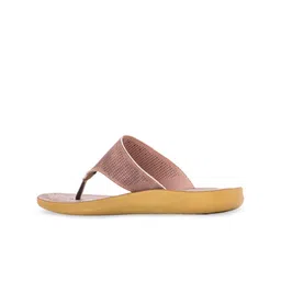 Khadims Women Khaki Open Toe Flats image 3